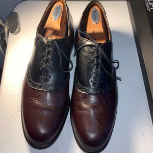 Men's oxford Saddle Shoe Burgundy/Black